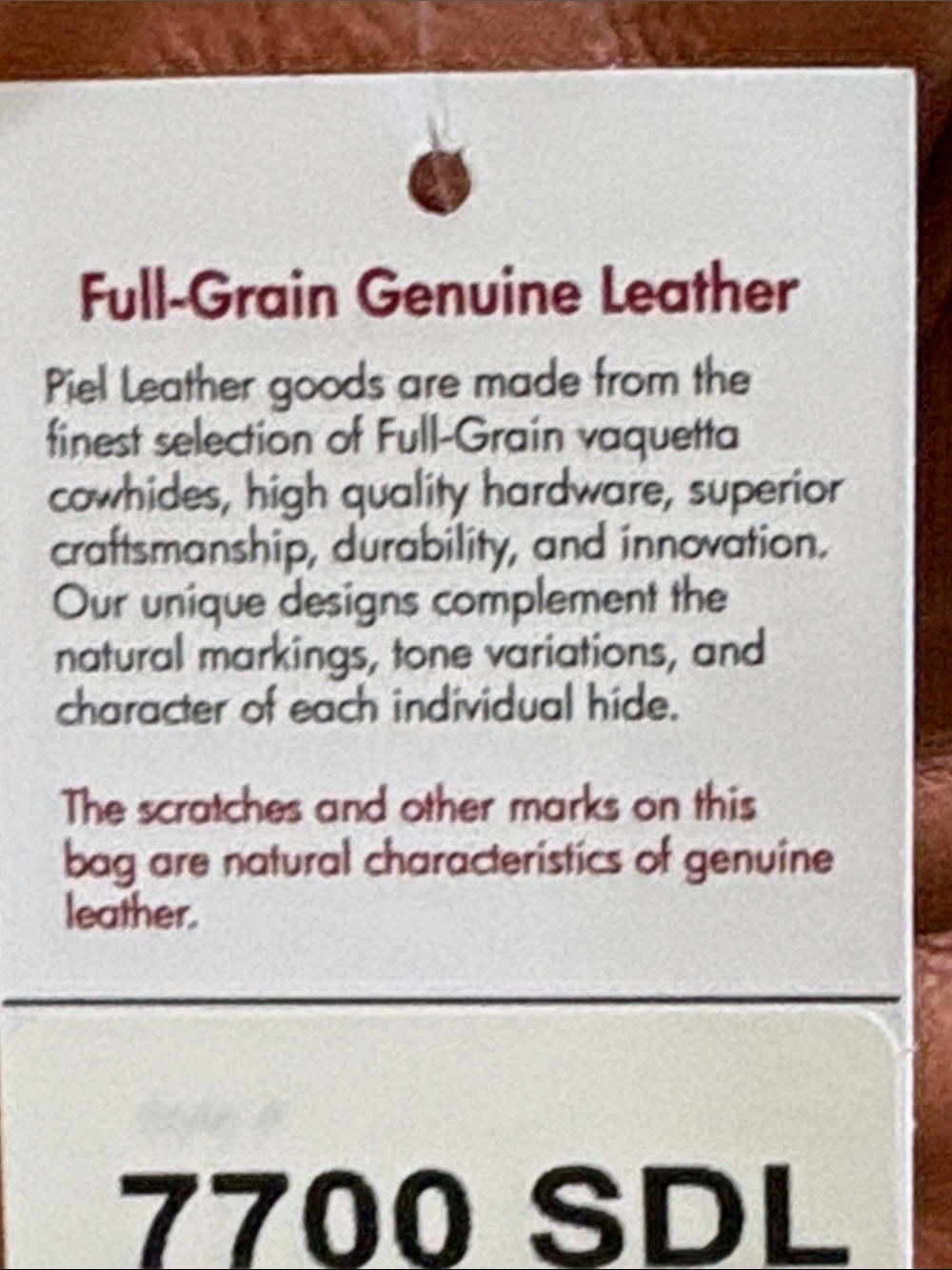 Tan Leather Duffle Bag - Travel Weekender - Picture 13 of 14